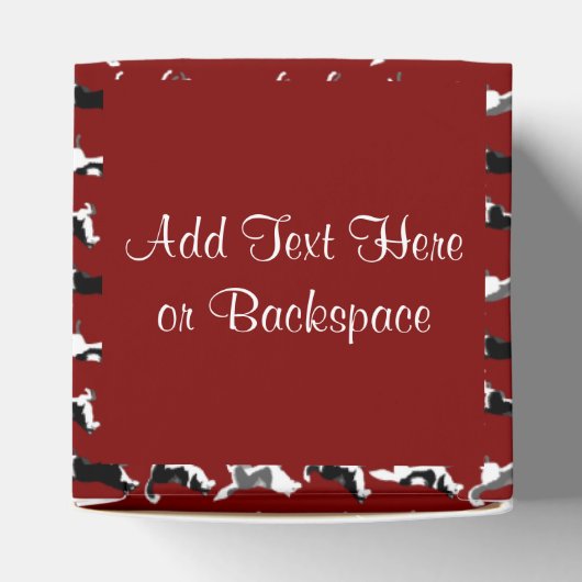 Husky-Geschenkboxen personalisieren Husky Sled Dog Geschenkschachtel (Oben)