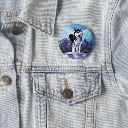 Husky-Geschenke und Zubehör Button (Beispiel)