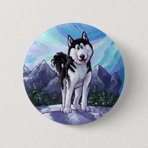 Husky-Geschenke und Zubehör Button
