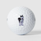 Husky-Geschenke und Zubehör Golfball (Vorderseite)