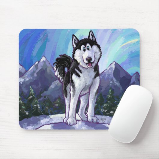 Husky-Geschenke und Zubehör Mousepad (Mit Mouse)