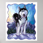 Husky-Geschenke und Zubehör Poster (Vorne)