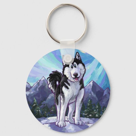 Husky-Geschenke und Zubehör Schlüsselanhänger (Vorderseite)