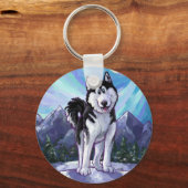 Husky-Geschenke und Zubehör Schlüsselanhänger (Vorderseite)