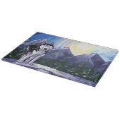 Husky-Geschenke und Zubehör Schneidebrett (Ecke)