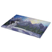 Husky-Geschenke und Zubehör Schneidebrett (Ecke)