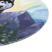 Husky-Geschenke und Zubehör Schneidebrett (Ecke)