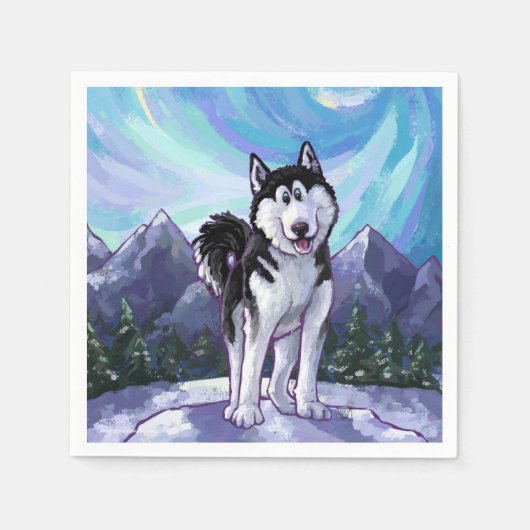 Husky-Geschenke und Zubehör Serviette (Vorderseite)