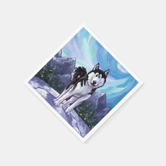 Husky-Geschenke und Zubehör Serviette (Ecke)