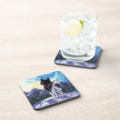 Husky-Geschenke und Zubehör Untersetzer (Rechte Seite)