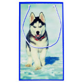 Husky-Geschenktasche Kleine Geschenktüte (Rückseite)