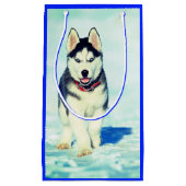 Husky-Geschenktasche Kleine Geschenktüte (Vorderseite)