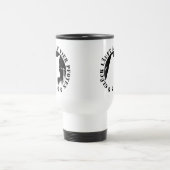 Husky-Glück läuft auf vier Pfoten Reisebecher (Mittel)