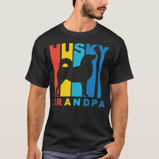 Husky Grandpa schwarz T-Shirt