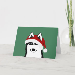 Husky-Grußkarte Karte