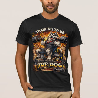 Husky-Gym-Trainings-Shirt Top Dog Lustige Fitness-