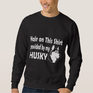Husky Hair White Active Sweatshirt
