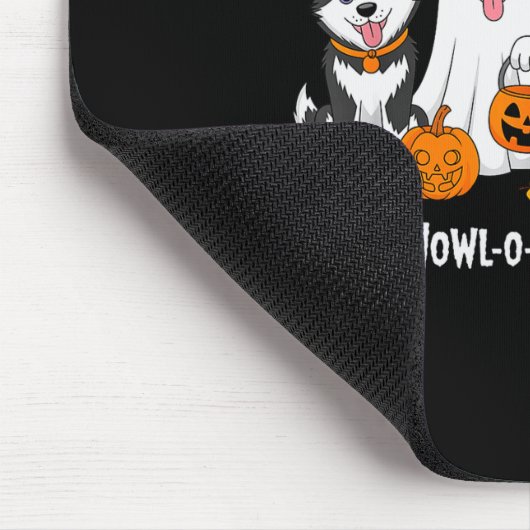 Husky Halloween Howl O Ween Squad Mousepad (Ecke)