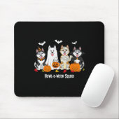 Husky Halloween Howl O Ween Squad Mousepad (Mit Mouse)