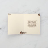 Husky Happy Birthday Hund Footprint Editable Dankeskarte (Innenseite)