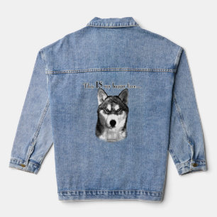 Husky Happy Face denim Jacket Jeansjacke