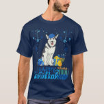 Husky Happy Hanukkah T-Shirt<br><div class="desc">Husky Dog Happy Hanukkah.</div>