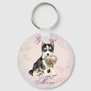 Husky Heart Mama Schlüsselanhänger