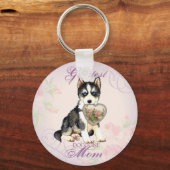 Husky Heart Mama Schlüsselanhänger (Vorderseite)