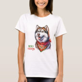 Husky Holidays T-Shirt (Vorderseite)