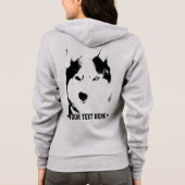 Husky Hoodie Shirt Hooded Sweatshirt Hundeshirt (Rückseite)