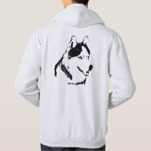 Husky Hoodie Wolf Art Hooded Sweatshirt Hundeshirt (Rückseite)