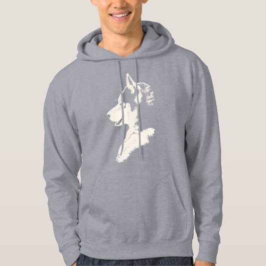 Husky Hoodie Wolf Art Hoodies Sweatshirt-Hundeshir (Vorderseite)
