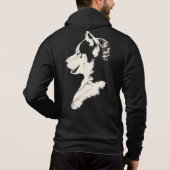 Husky Hoodie Wolf Art Kangaroo Jacket Hundeshirt (Rückseite)