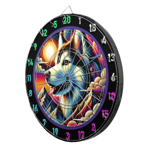 Husky Horizon Game Room Essential Dartscheibe (Vorderseite rechts)