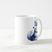 Husky Howlers Husky Dog Power Logo Art Kaffeetasse (VorderseiteRechts)