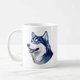 Husky Howlers Husky Dog Power Logo Art Kaffeetasse