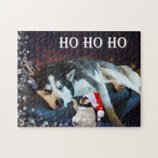Husky Humbug Christmas Puzzle (Horizontal)