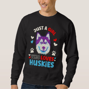 Husky Hund für Frauen Kinder Mädchen, die Huskies Sweatshirt