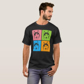 Husky-Hund-Gesichter T-Shirt (Vorne ganz)