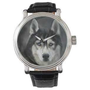 Husky Hund Großer Hund Tier Haustier Armbanduhr