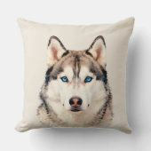 Husky-Hund-Kunst-Design Groß Kissen (Vorderseite)