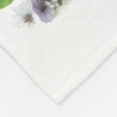 Husky Hund Mama Floral Fleecedecke (Ecke)