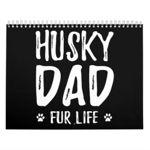 Husky Hund Papa fürs Leben  Geschenkidee für lus Kalender