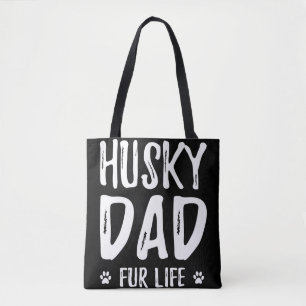 Husky Hund Papa Geschenkidee für lustige Hunde Tasche