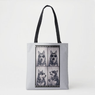 Husky-Hund-Porträt Tasche
