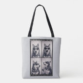 Husky-Hund-Porträt Tasche (Rückseite)