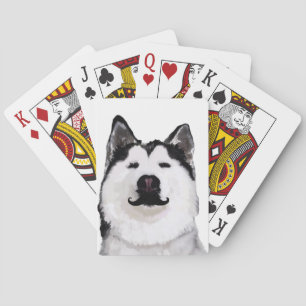 Husky-Hund Spielkarten