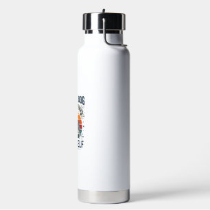 Husky-Hund-Zitat Vintage-Gravur Haustierliebhaber- Trinkflasche