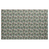Husky-Hunde Vintag Blumengrün Stoff (Fat Quarter (45,7 x 55,9 cm))