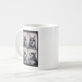 Husky-Hundeporträt Kaffeetasse (Vorderseite Links)